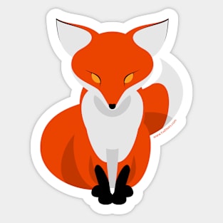 Red fox Sticker